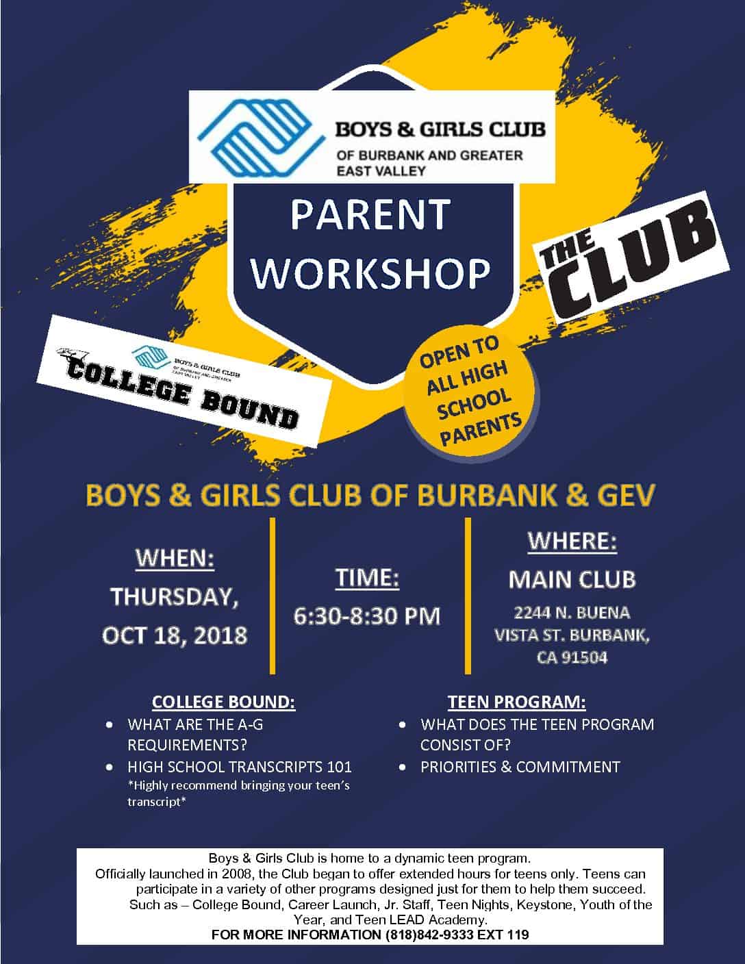 Boys & Girls Club of Burbank and Greater East Valley