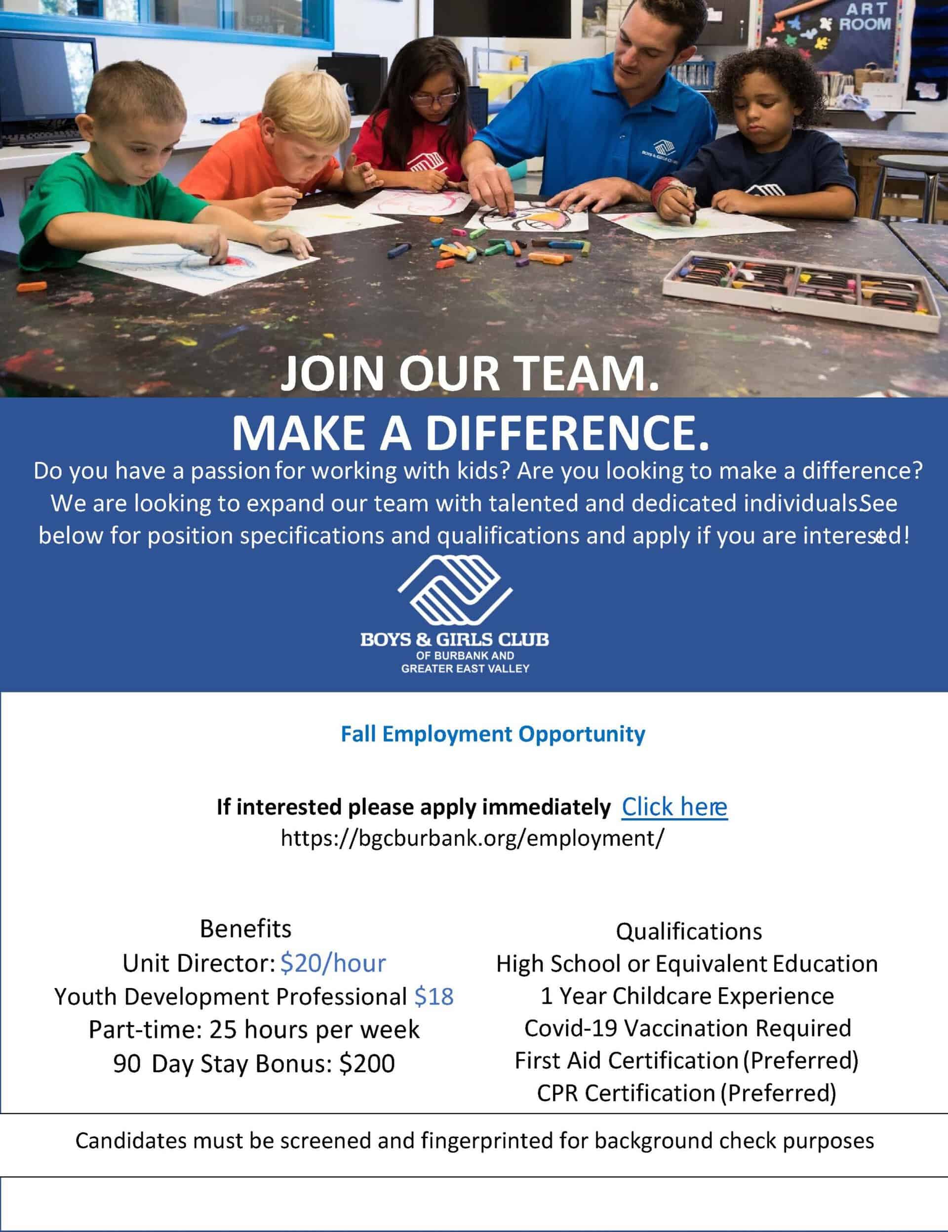 Now Hiring August 25 new